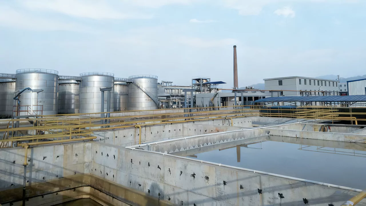 Tank storage and process area at the JYT Chemical facility