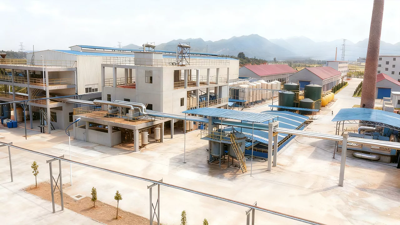 Overview of process units and storage at the JYT Chemical facility
