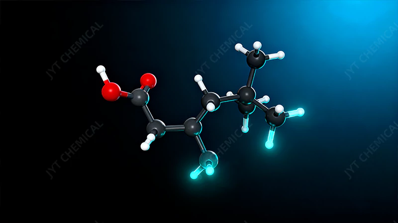 Illustration of the branched molecular structure associated with 3,5,5-trimethylhexanoic acid