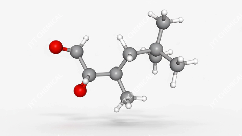 Illustration of the branched structure of 3,5,5-trimethylhexanoic acid