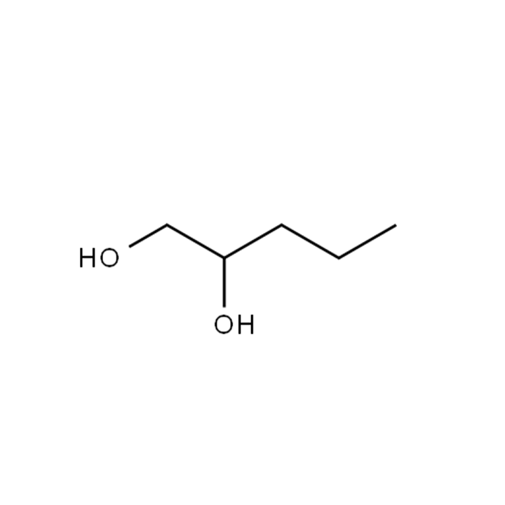 1,2-Pentanediol molecular structure